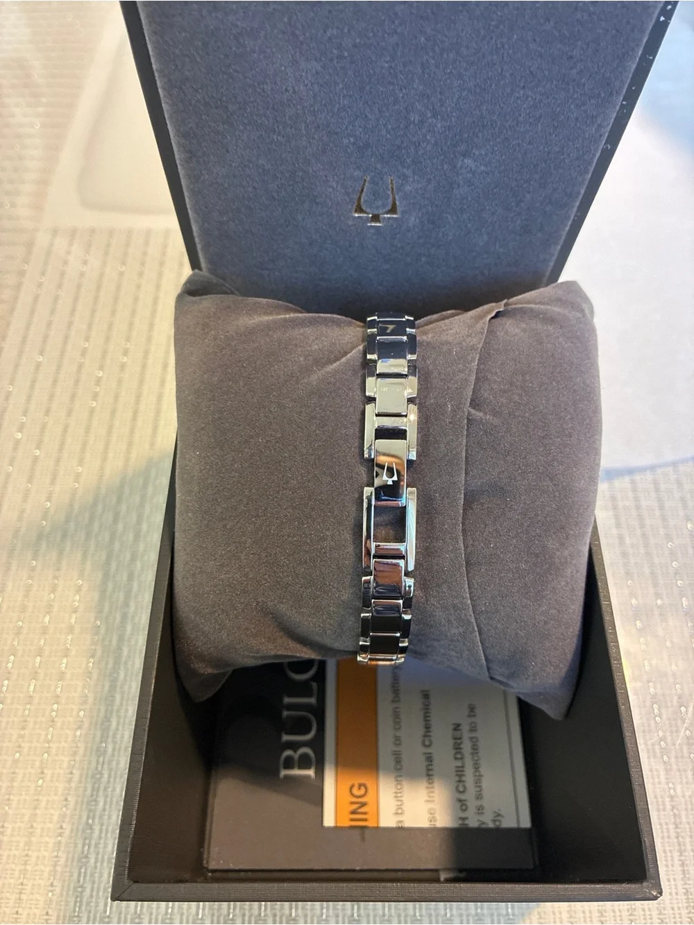 Bulova Two-Tone Rectangular Ladies Watch - Gold & Silver Tone